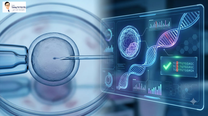 ICSI & Xét nghiệm chẩn đoán di truyền tiền làm tổ PGT-M