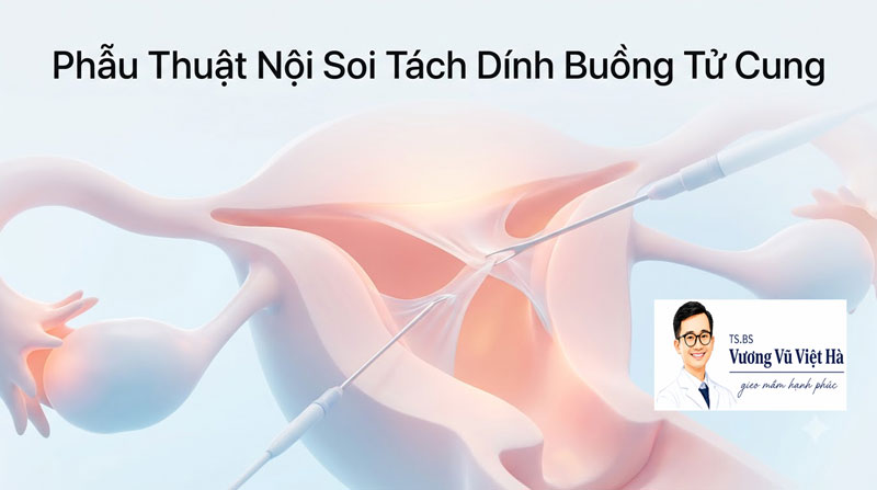 Phẫu thuật nội soi tách dính buồng tử cung