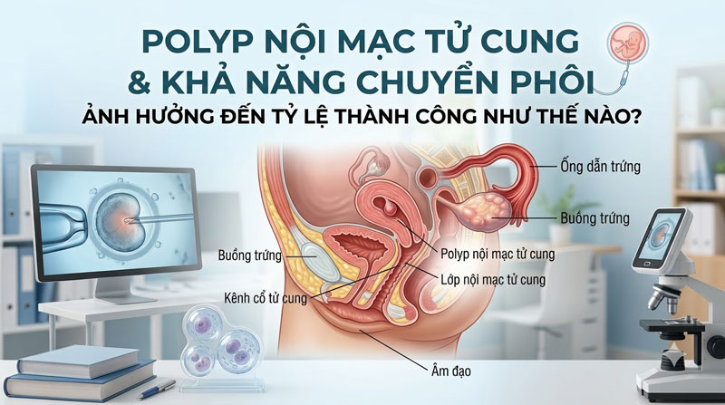Polyp Tử Cung Có Chuyển Phôi Được Không? Giải Đáp Từ Bác Sĩ IVF