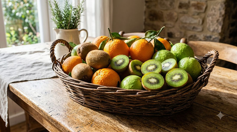 Trái cây giàu Flavonoid và Vitamin C