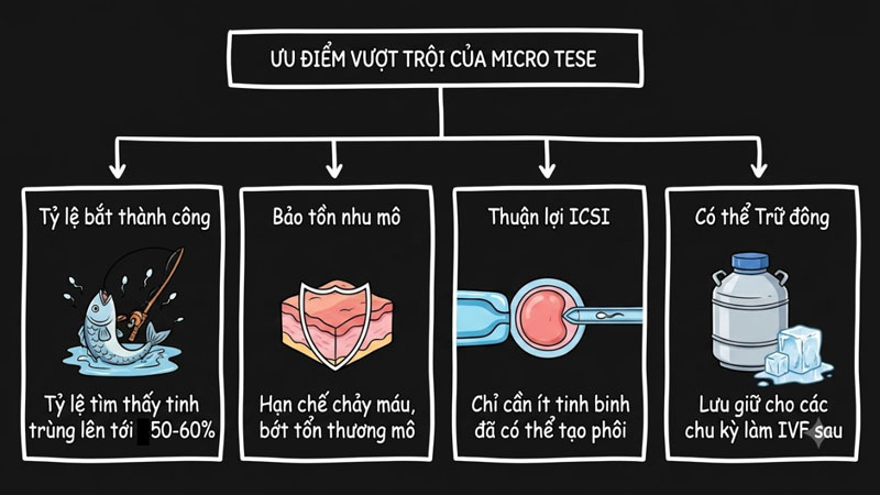 ưu điểm vượt trội của micro tese